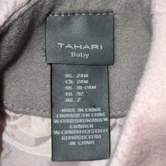 Tahari Baby Girl’s Button Pea Coat Jacket Size 24 Months - Picture 3 of 4